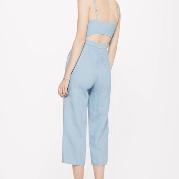 NWT!! Mother The Cut It Out Jumpsuit in Songbird - Picture 2 of 11
